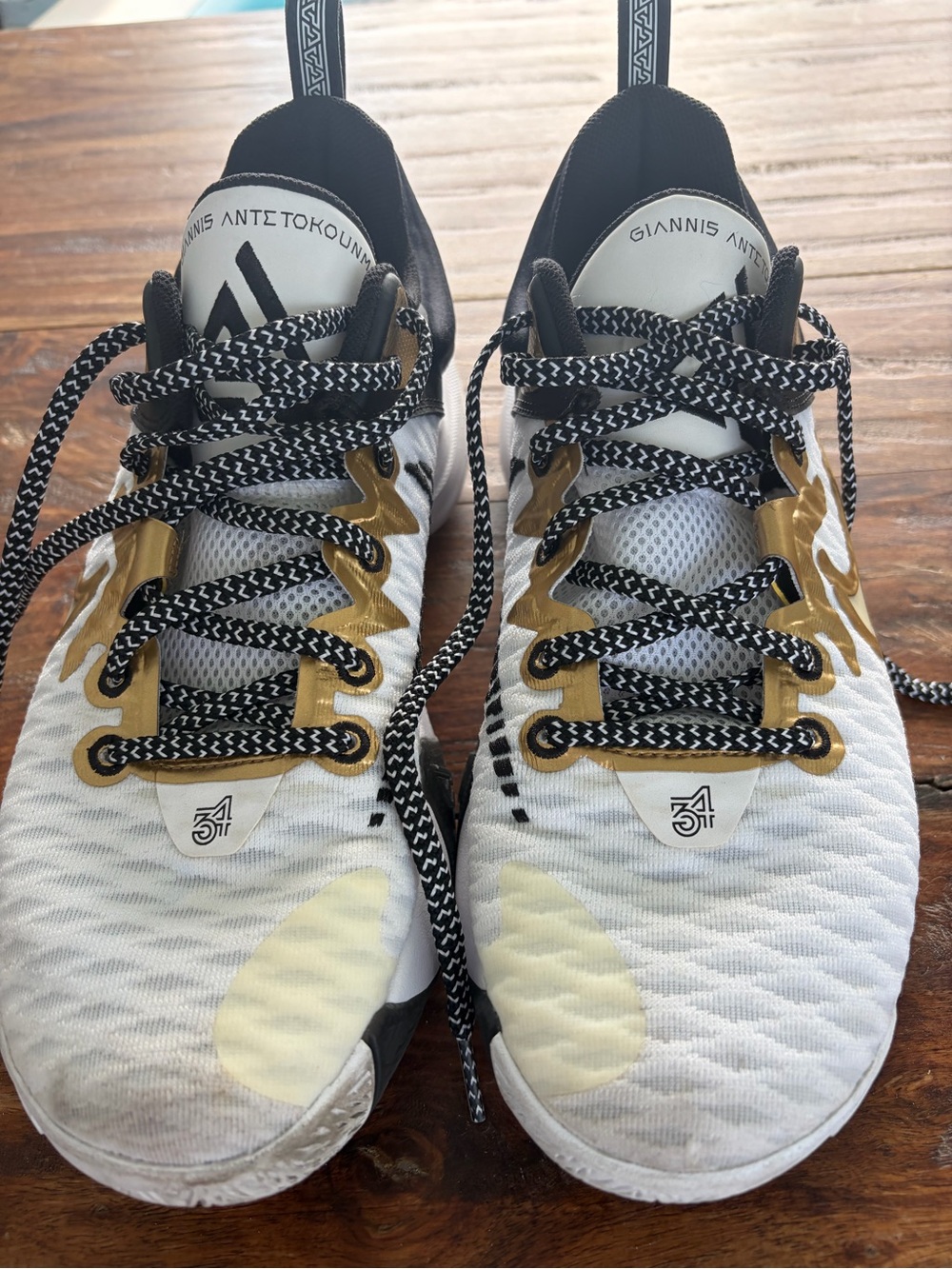 Nike ACG White Black Gold Low-Top Athletic Shoes